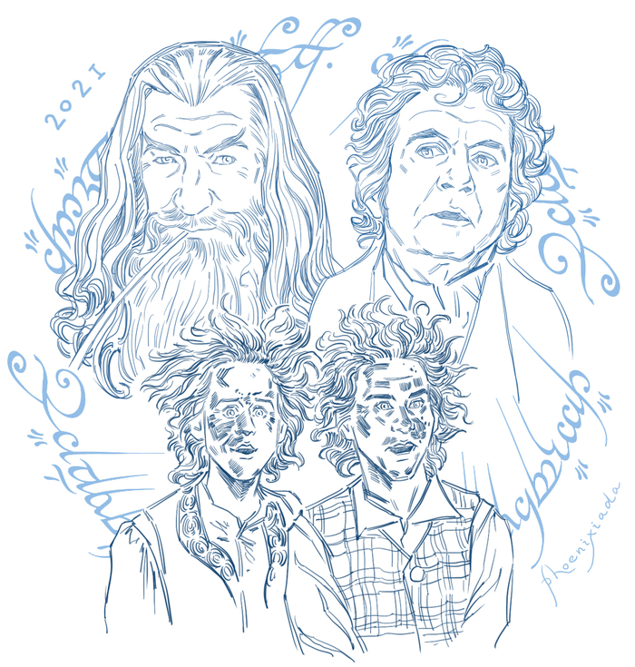 Наброски с Властелина Колец