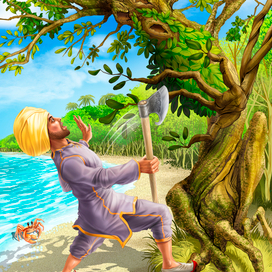 Indian carpet weaver