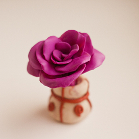 пластилиновая роза