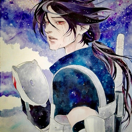 Фан-арт к аниме Наруто (Итачи)