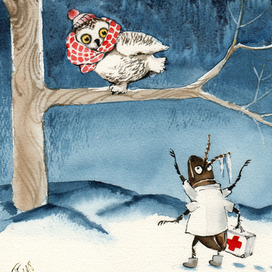 Сова и Доктор-жук