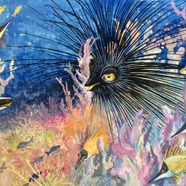 Форзац «О хитрой лисичке и золотой рыбке»