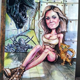 Шарж "Чужой"