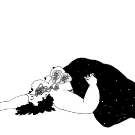 "Я храплю" (автопортрет)