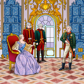 Екатерина II и Суворов
