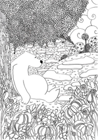 Белый медведь в жарких странах