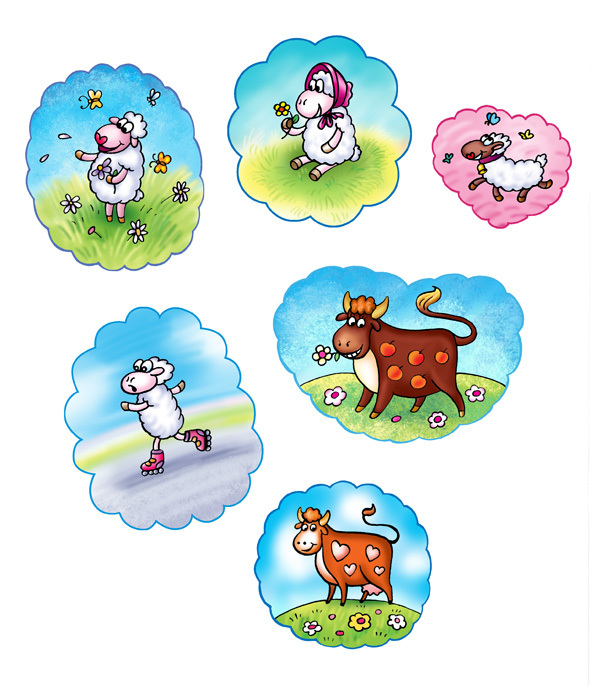 Овечки, коровки