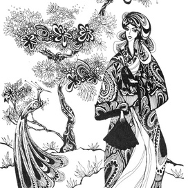 «Девушка в павлиньем саду»