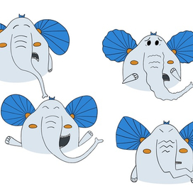 карта эмоций слона