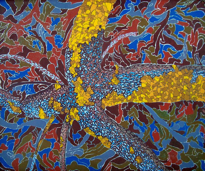 Эскиз принта для майки.Орнамент в стиле "Беларусь-Ямайка"))))