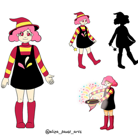 Дизайн персонажа - маленькая волшебница