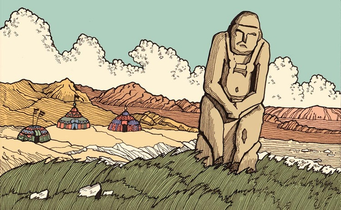 Слово о полку Игореве. Половецкая степь. Заставка.