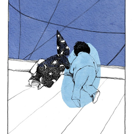 Горе волшебник. иллюстрация