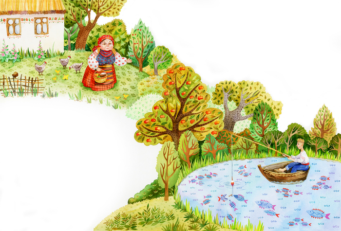 бабушка и Телесик