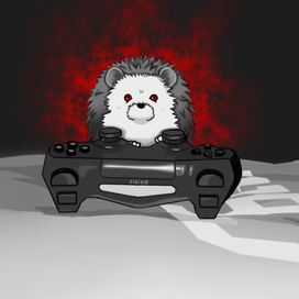 ежик с геймпадом