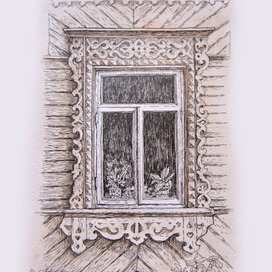 Резное окно