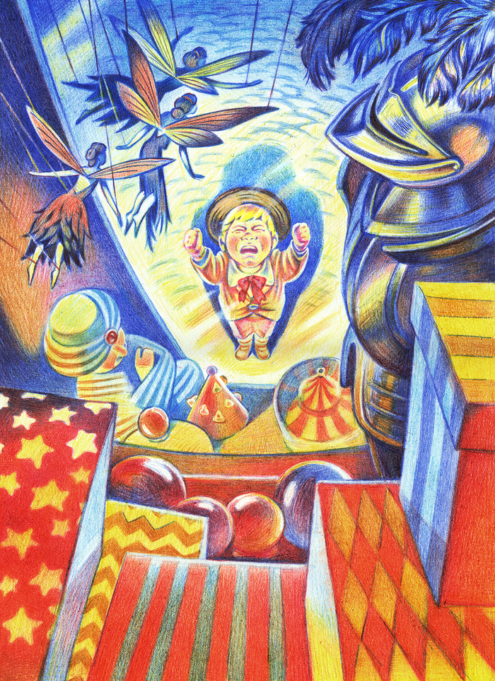 Капризуля у витрины с игрушками