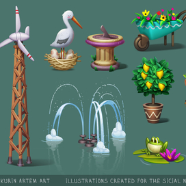 Отрисовка локаций и объектов для Фотостраны