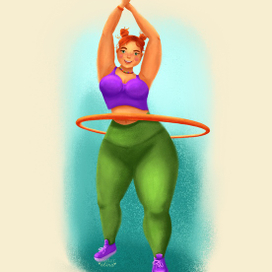 Персонаж Девушка-пухляшка