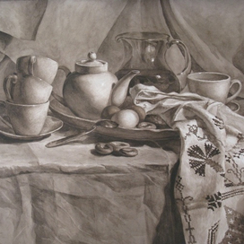Натюрморт с сервизом