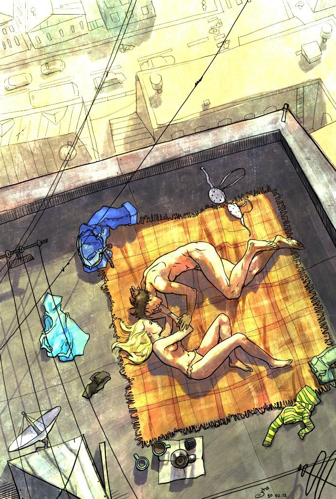 Жизнь на крыше: день