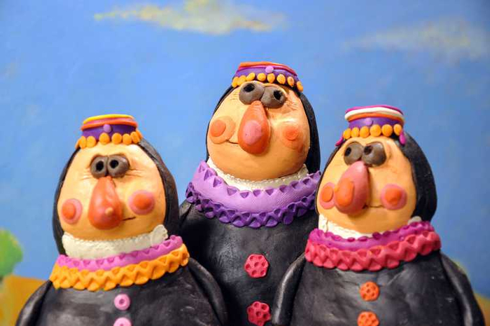 Герои армянских сказок, сделанные из пластилина