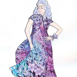 Эскиз платья (2015 г.)