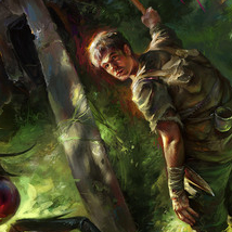 Лес. Иллюстрация на обложку романа.