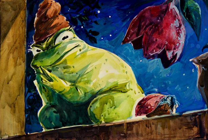 Дюймовочка и Жаба