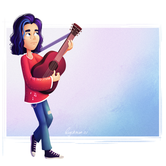 Парень-гитарист