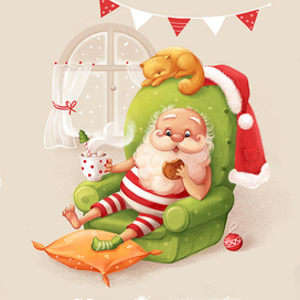 Санта отдыхает