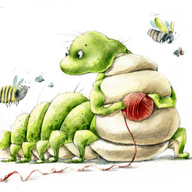 Крошка Букашка всем помогает