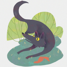 серый волчок укусивший бочок