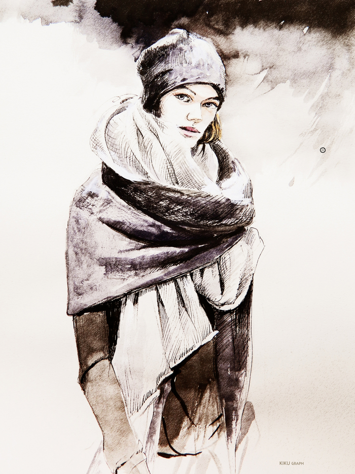 Модная иллюстрация.