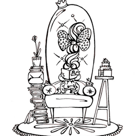 За чтением интересной книги