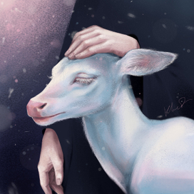 Белый олень