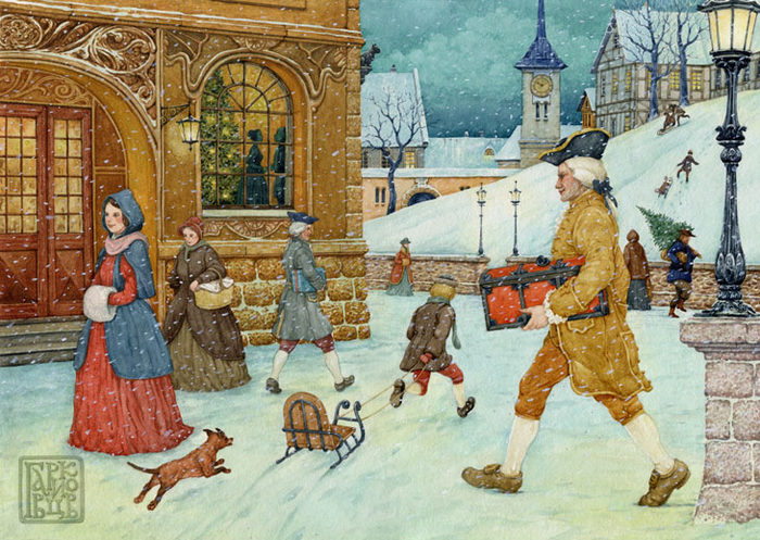 Дроссельмейер направляется к Штальбаумам