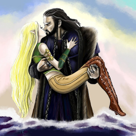 Торин и эльфийка