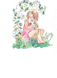 девочка с котёнком