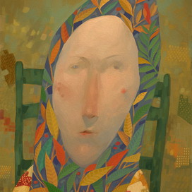 Баба в цвете