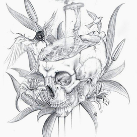 Карандаш_череп_2