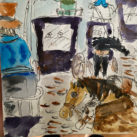 Лошадь извозчика