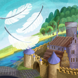 сказка Братьев Гримм "Три перышка"