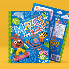 Обложка для книги с лабиринтами