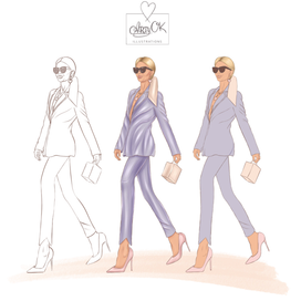 Paris fashion illustration