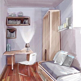 Simple interior sketch