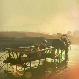 деревенский пейзаж