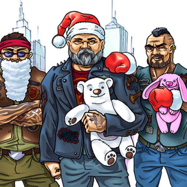 Три Байкера, Мишка и Зайка