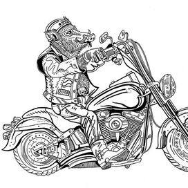 Кабан-байкер