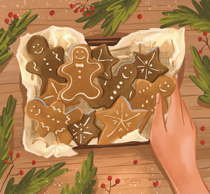 Новогодняя выпечка